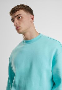 Urban Classics FLUFFY CREWNECK - Sweatshirt - berylblue