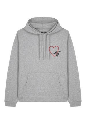 Mira Paris, PINS EMBROIDERY HEAVYWEIGHT - Hoodie - mottled grey
