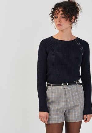 MIT KNÖPFEN - Pullover - bleu marine
