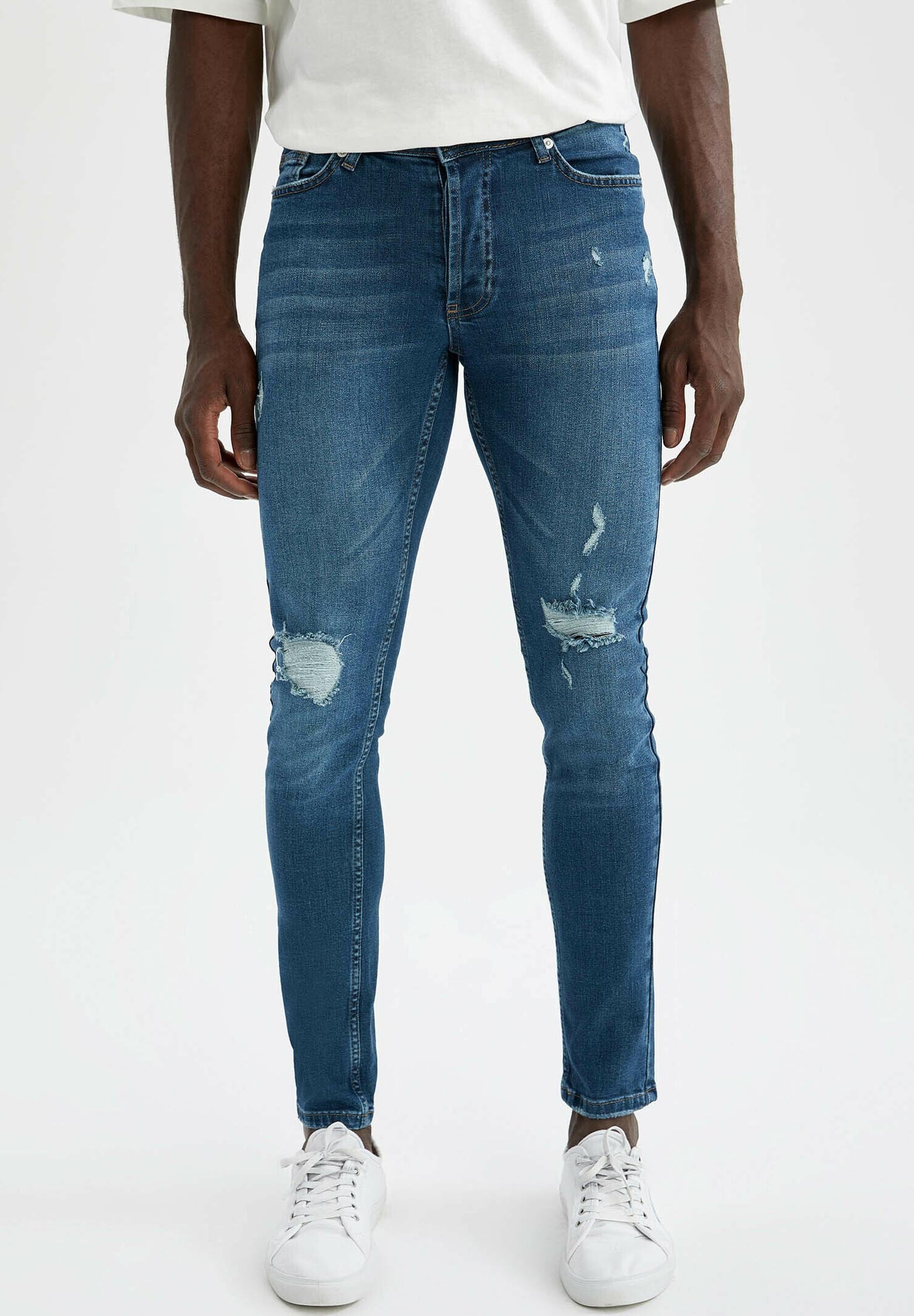 DeFacto SLIM FIT JEANS - Prigludę džinsai - green/tamsiai žalia - Zalando.lt