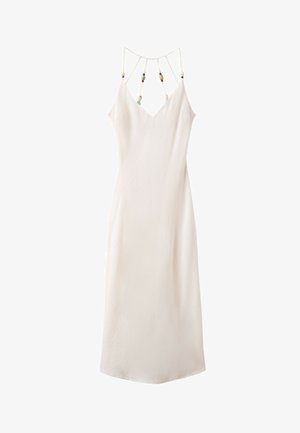 Stradivarius, EMBELLISHED BACK SHIFT DRESS - Etuikleid - mottled light brown