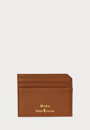 Polo Ralph Lauren SMOOTH LEATHER CARD CASE - Pénztárca - saddle