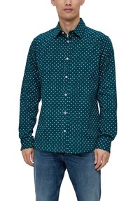 s.Oliver STRETCH - Hemd - petrol