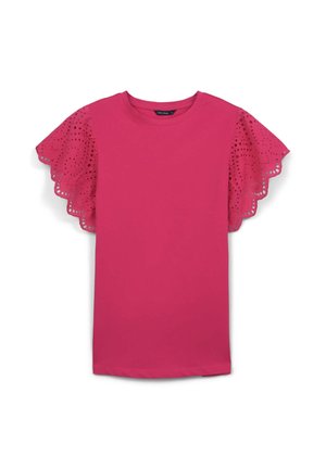 VOLANT SANGALLO - T-shirt imprimé - fucsia