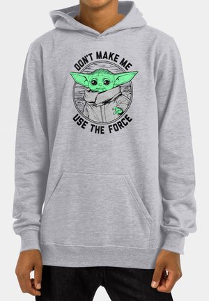 STAR WARS THE MANDALORIAN DONT MAKE ME - Kapuzenpullover - heather grey