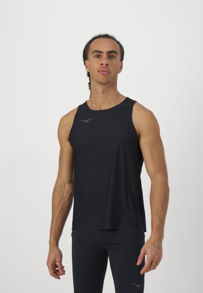 HOKA AIROLITE RUN TANK - Topper - black/svart - Zalando.no