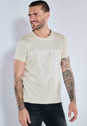 Emilio Adani Print T-shirt - beige