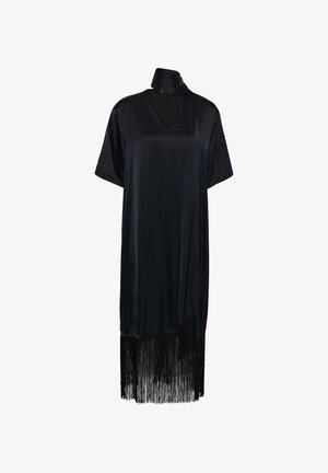 Soaked in Luxury, SLVERONA FRINGE DRESS - Robe longue - black