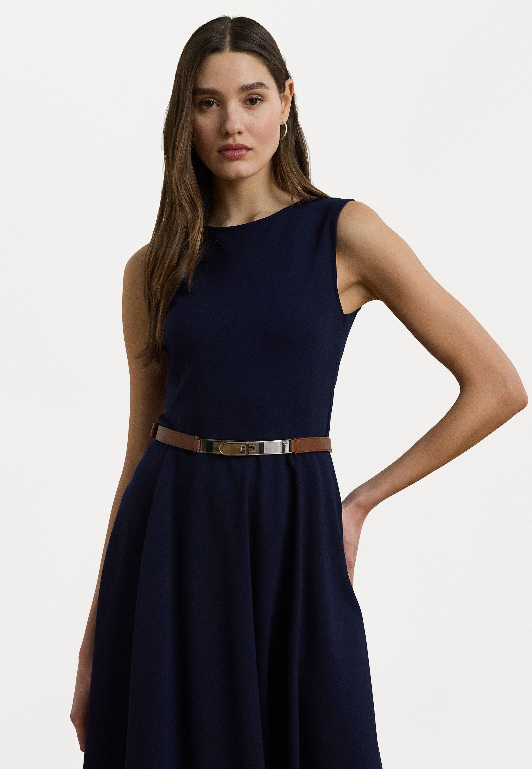 Ralph Lauren イブニングドレス LIGHTHOUSE NAVY Ralph Lauren LIGHTHOUSE NAVY Women's Georgette Flutter