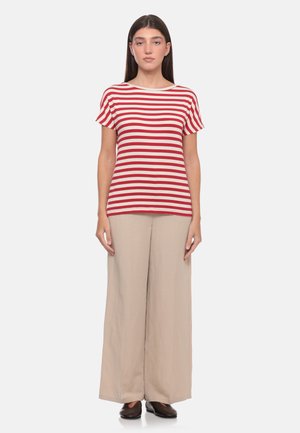 Marella, T-shirt con stampa - rosso