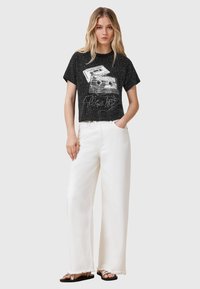 AllSaints REEL ELLE TEE - Printtipaita - black