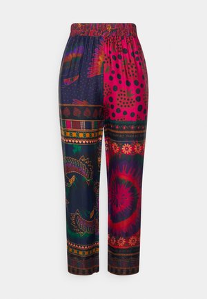 MIXED SCARVES PAJAMA PANTS - Trousers - multi-coloured