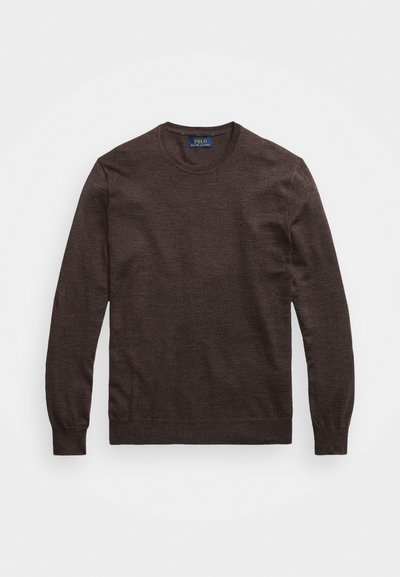 Polo Ralph Lauren LONG SLEEVE - Strickpullover - brown heather