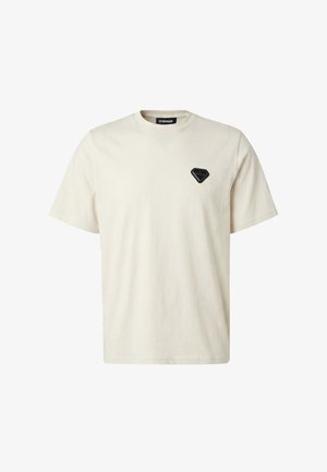 2Y Premium, NIRIX SLIM FIT TEE - T-shirt imprimé - cream