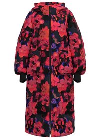 YASSIMILLY PADDED COAT - Zimski kaput - navy blazer aop:limo print