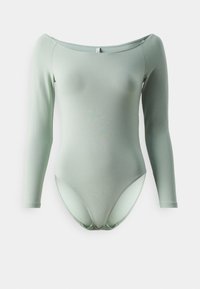 ONLLIVE LOVE OFFSHOULDER BODY - T-shirt à manches longues - aqua gray