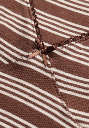Superdry & Co, Robe en jersey - chestnut brown stripe
