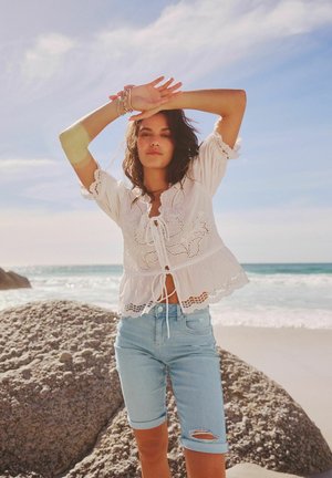 Next Jeansshorts - bleach blue