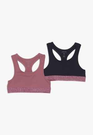 NKFSHORT 2 PACK - Bustier - heather rose