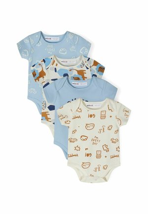 4 PACK SHORT SLEEVE - Sleep suit - light blue white