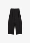 PLEATED SUPER BAGGY - Housut - black