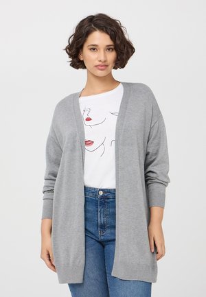 Terranova, Cardigan - grigio medio melange