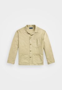 LINEN-COTTON OVERSHIRT - Vapaa-ajan kauluspaita - coastal beige