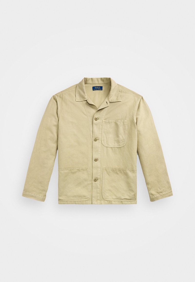 Polo Ralph Lauren LINEN-COTTON OVERSHIRT - Πουκάμισο - coastal beige