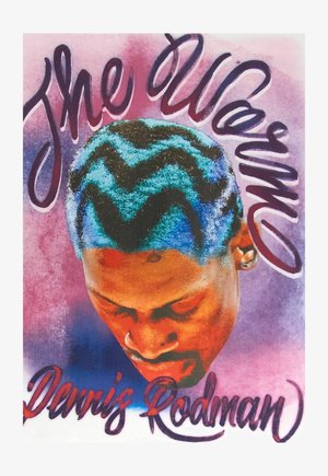 Mitchell & Ness AIRBRUSHED DENNIS RODMAN - Print T-shirt - blanc