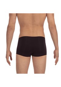 Svarta badbyxor med en slät yta, som har en figurnära design, medelhög midja och utan synlig hårdvara eller mönster.