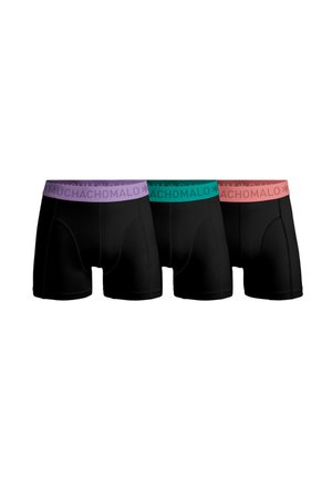 3-PACK SOLID - Boxer alsónadrág - black