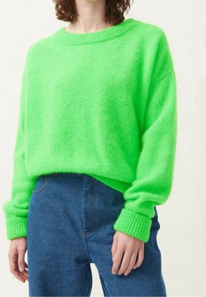 Strickpullover - neon green