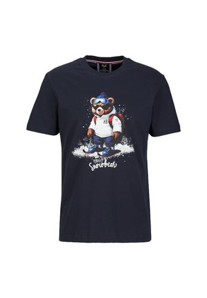 T-shirt print - navy