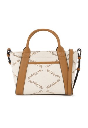VILLE EMBROIDERY - Handtas - natural canvas tan