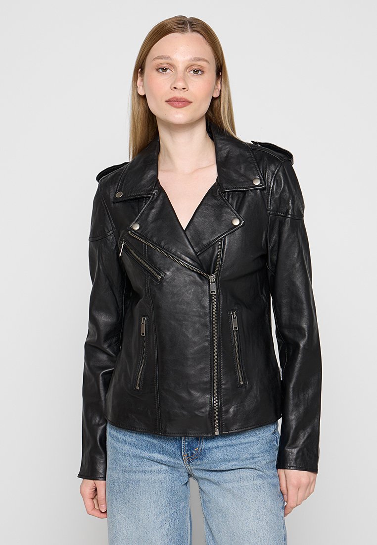 Lee Cooper Leren jas zwart Lee Cooper Leren jas zwart