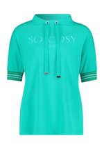 Haut Betty Barclay Turquoise Taille 40 - Imprimé Floral, Voile Polyester, Occasion Très Bon état
