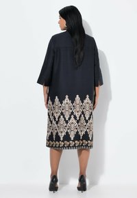 Ulla Popken 3/4 SLEEVE   - Jurk - black