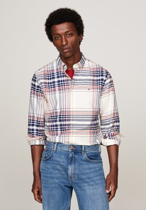 OXFORD CHECK - Camicia - ancient white / multi