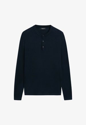Massimo Dutti, Pullover - mottled dark blue