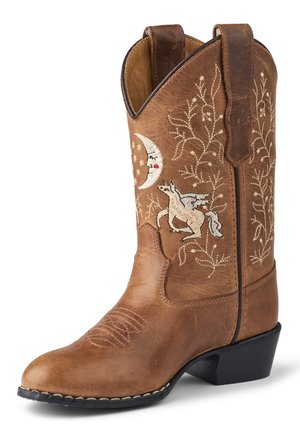 Copenhagen Colors, UNICORN COWBOY BOOT - Каубойски/Мотоциклетистки ботуши - cognac