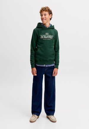 Jack & Jones Junior, JORFREDERIKSBERG GRAPHIC BOX  - Sweat à capuche - pine grove detail:jj