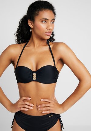 GLORIA WIRE BANDEAU - Bikini pezzo sopra - black