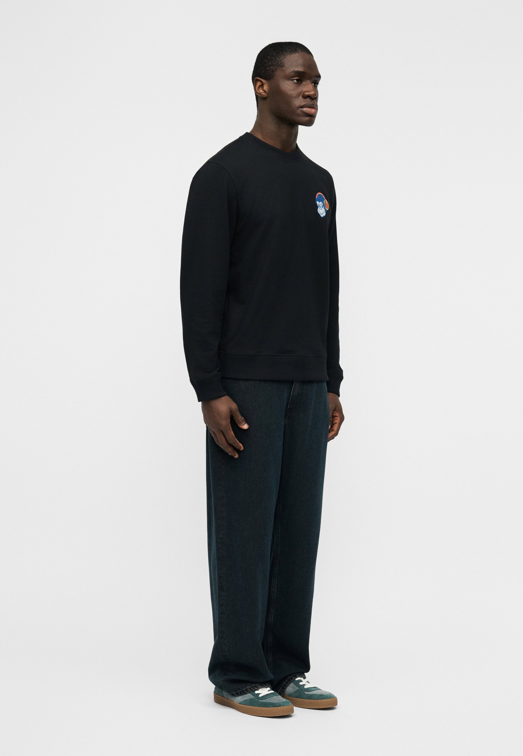 PS Paul Smith REGULAR FIT MONKEY HEADPHONE - Sweatshirt - black
