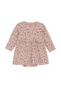 Minymo LONG SLEEVES ALL OVER PRINT - Jerseykleid - misty rose