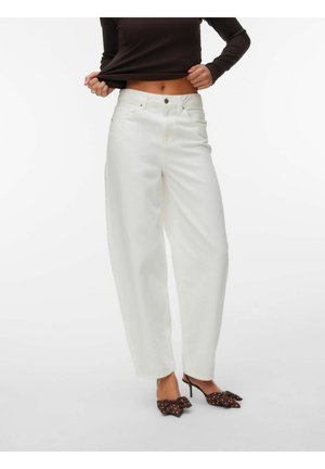 VMBILLIE HOHE TAILLE - Wide leg - bright white
