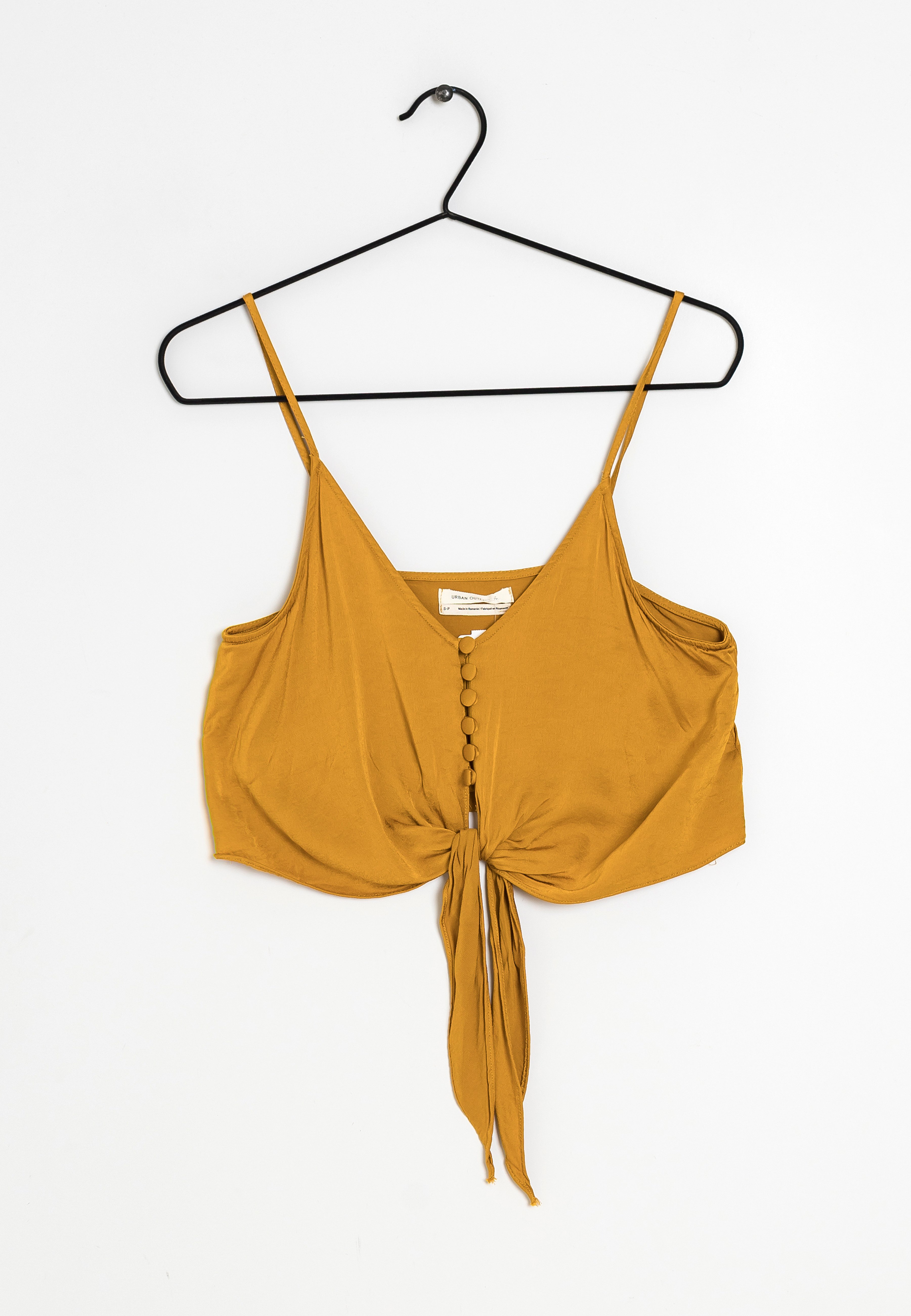 urban outfitters yellow crop top