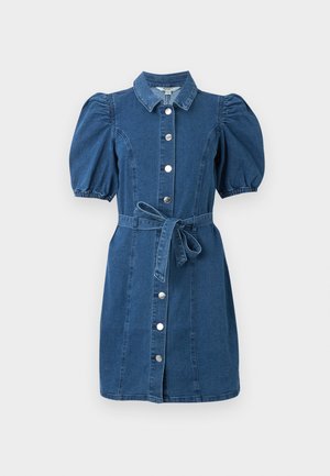 ONLY, ONLVIBBE BELT DRESS  - Denimkjoler - medium blue denim