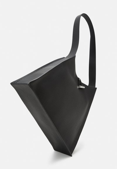 Liffner SLANTED HOBO BAG - Tote bag - black