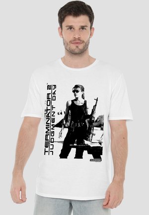 Cotton Soul SARAH CONNOR TERMINATOR MOVIE - Print T-shirt - white