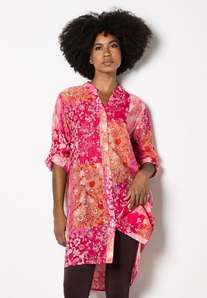 FOLK PATCHWORK - Button-down blouse - pink